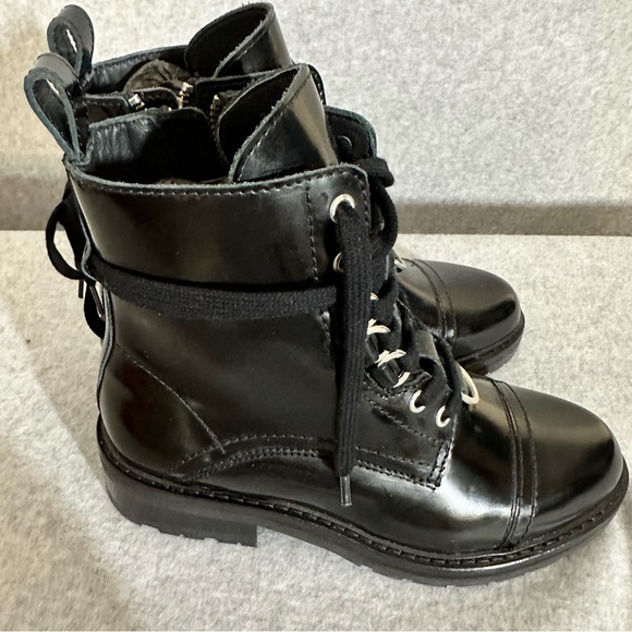 All Saints Leather Combat Boots - Picture 3 of 13